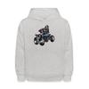 Spreadshirt ATV Racer Kids' Hoodie, L, heather gray view 1