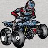Spreadshirt ATV Racer Kids' Hoodie, L, heather gray view 2