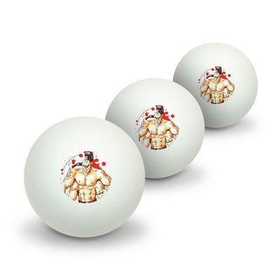 GRAPHICS & MORE Mortal Kombat Klassic Goro Character Novelty Table Tennis Ping Pong Ball 3 Pack