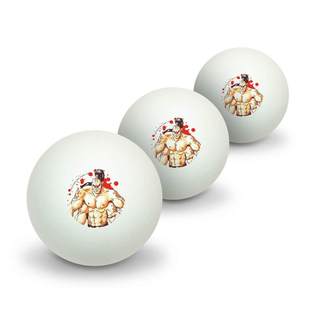 GRAPHICS & MORE Mortal Kombat Klassic Goro Character Novelty Table Tennis Ping Pong Ball 3 Pack