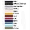 Daxton Los Angeles Sweatshirt Athletic Fit Pullover Crewneck French Terry Fabric, Sky Sweatshirt Black Letters, L view 2