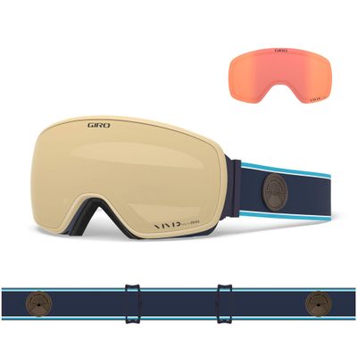 Giro Agent Adult Snow Goggles - Midnight Element Strap with Vivid Copper/Vivid Infrared Lenses (2020)
