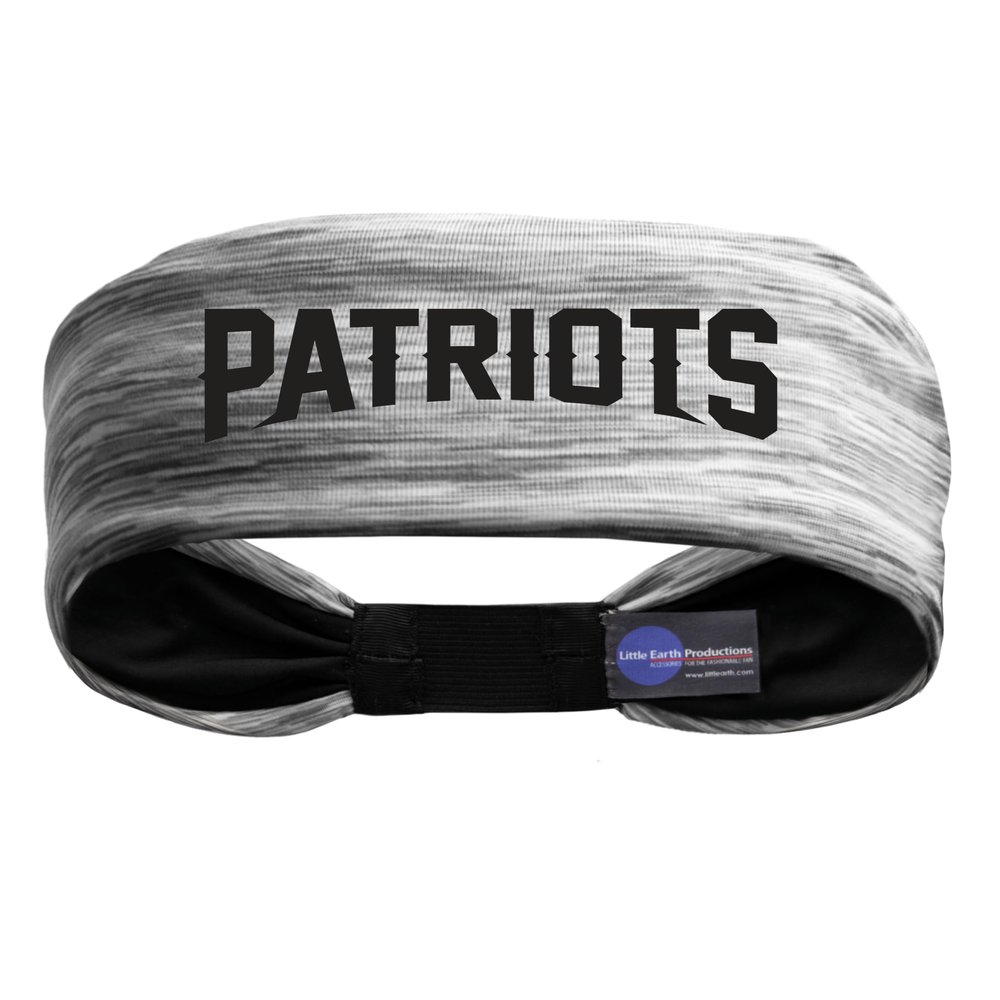 Littlearth Unisex-Adult NFL New England Patriots Tigerspace Headband, Grey, One Size