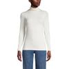 Lands' End Womens Long Sleeve Shaped LWCM Turtleneck Ivory Regular Medium view 1