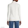 Lands' End Womens Long Sleeve Shaped LWCM Turtleneck Ivory Regular Medium view 2