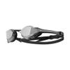 TYR Tracer-X Elite Racing Swim Goggles, Silver/Black Mirrored view 1