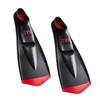 TYR Flexfin 2.0 Rubber Swim Fins - Adult Swimming Gear for Pool Lap Swimming, Training - Blade Fins Promote Proper Movement Through Legs and Feet - 100% Rubber - Color Coded - M, Black view 1