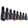 TYR Flexfin 2.0 Rubber Swim Fins - Adult Swimming Gear for Pool Lap Swimming, Training - Blade Fins Promote Proper Movement Through Legs and Feet - 100% Rubber - Color Coded - M, Black view 3