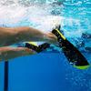 TYR Flexfin 2.0 Rubber Swim Fins - Adult Swimming Gear for Pool Lap Swimming, Training - Blade Fins Promote Proper Movement Through Legs and Feet - 100% Rubber - Color Coded - L, Black view 4