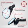 Hafny Drop Bar Bike Mirror, HD, Shatter-Proof, HD Convex Blue Glass Mirror (Anti-glare Blue Glass Lens) view 3