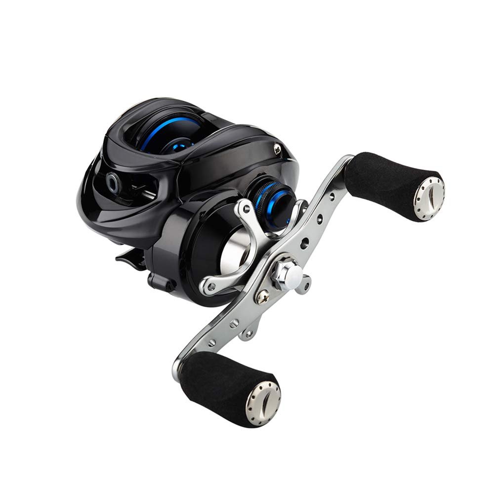 Fishdrops Baitcaster Reel Ultra-Light Baitcasting Fishing Reel, 7.0:1 Gear Ratio, 12.12LB Drag Magnetic Brake, Smooth 11+1BB, Freshwater & Saltwater and Affordable Low Profile Bait Caster Reel