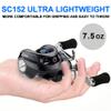 Fishdrops Baitcaster Reel Ultra-Light Baitcasting Fishing Reel, 7.0:1 Gear Ratio, 12.12LB Drag Magnetic Brake, Smooth 11+1BB, Freshwater & Saltwater and Affordable Low Profile Bait Caster Reel view 2
