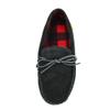 PAMIR Men's Genuine suede Fleece Moccasin Slippers Indoor Outdoor Slip on Driving Loafer Shoes Black 8 M US view 2