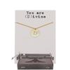 QUINNLYN & CO. Round Pendant Initial Necklace for Women with Personalized Greeting Card, Gifts for Her in Gold Tone (Initial D) view 2