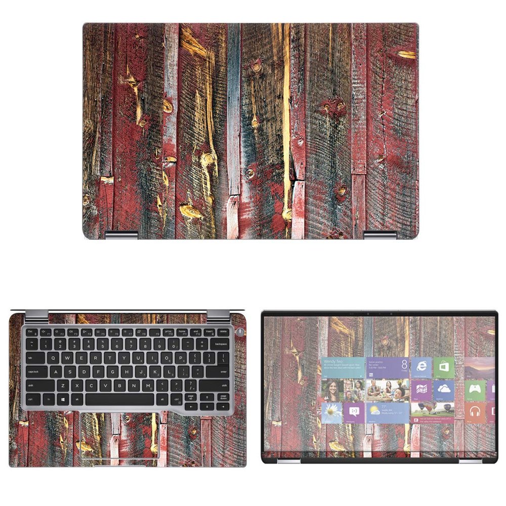 Decalrus - Protective Decal Reclaimed Wood Skin Sticker for Dell Latitude 14 7400 2-in-1 (14" Screen) case Cover wrap DElatitude14_7400_2-in-1-213