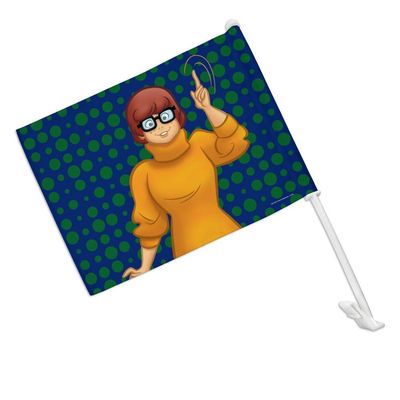 GRAPHICS & MORE Scooby Doo Velma Character Car Truck Flag with Window Clip On Pole Holder