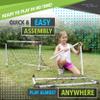 Sport Squad 2-in-1 Dual Use Training Soccer Goal Net Set - Two 3' x 2' or One 6' x 4' - Training Soccer Goal - Easy Assembly and Compact Storage - Great for Kids and Adults view 4