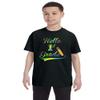 ALLNTRENDS Kids Youth T Shirt Hello 1st Grade Back to School Tee Cute Pencil (XL, Black)