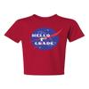 ALLNTRENDS Kids Youth T Shirt Hello 1st Grade Back to School Tee Cool Space (M, Red) view 1