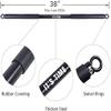 INNSTAR Home Gym workout bar 38" Black Max Load 800lb for Resistance Bands Body Exercise Power Lifting Fitness Training Bar (Black-38'') view 2