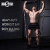 INNSTAR Home Gym workout bar 38" Black Max Load 800lb for Resistance Bands Body Exercise Power Lifting Fitness Training Bar (Black-38'') view 3