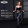 INNSTAR Home Gym workout bar 38" Black Max Load 800lb for Resistance Bands Body Exercise Power Lifting Fitness Training Bar (Black-38'') view 4
