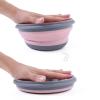 luckycyc Folding Bowl Set, 3pcs Portable Silicone Collapsible Travel Bowls with Lid, 3 Sizes: Small (12*6cm), Medium (15*7.7cm), Large (19*8.5cm), Food Grade Silicone, Dishwasher Safe view 4