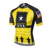 JPOJPO USA Cycling Jersey Men Road Bike Shirt for Man Summer Biking Tops Short Sleeve Bicycle Clothes Cycle Wear Breathable view 1