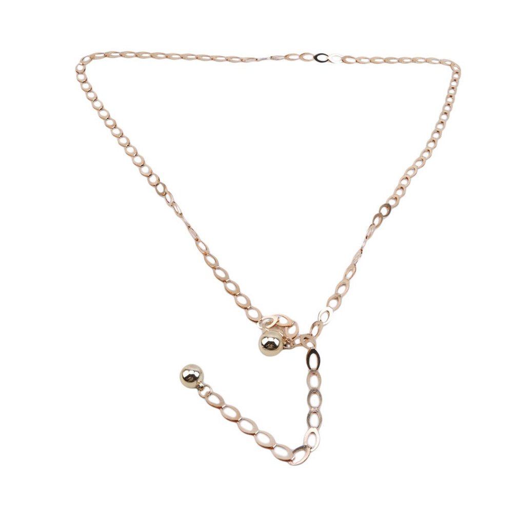 CH High Waist Metal Belts for Women Waistbands for Party Jewelry Dress Waist Chain Belt,Gold