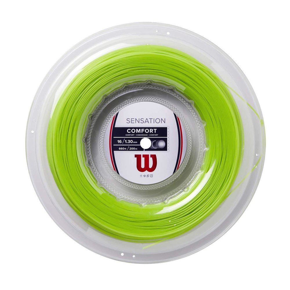 WILSON Sensation Neon 16 Tennis String - Set, Green