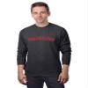 Daxton Philadelphia Sweatshirt Fit Pullover Crewneck French Terry Fabric, HCharcoal Sweatshirt Red Letters, S view 1