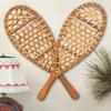 BLACK FOREST DECOR Small Snowshoes Wall Dcor  Rustic Wooden Ski Lodge Accent  17.25" x 6.25" view 1
