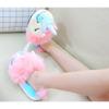 Anddyam Girls Shoes Family Cute Unicorn Household Anti-Slip Indoor Home Slippers (10-12 Little Kid, Rainbow) view 4