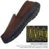 Mens Slippers Moccasins Cozy House Bedroom Shoes with Memory Foam Hard Sole Indoor Outdoor Brown 12 M US view 3