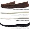 Mens Slippers Moccasins Cozy House Bedroom Shoes with Memory Foam Hard Sole Indoor Outdoor Brown 12 M US view 4