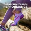 Balega Ultraglide Cushioning Performance No Show Athletic Running Socks for Men and Women (1 Pair), Mid Grey/Charcoal, Large view 3