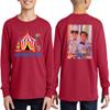 TEEAMORE Custom Youth Long Sleeve Shirt Add Your Own Image Photo Design Personalized Text Red view 2