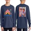 TEEAMORE Custom Youth Long Sleeve Shirt Add Your Own Image Photo Design Personalized Text Navy view 2