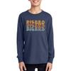 TEEAMORE Custom Youth Long Sleeve Shirt Add Your Own Image Photo Design Personalized Text Navy view 4