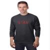 Daxton Utah Sweatshirt Athletic Fit Pullover Crewneck French Terry Fabric, HCharcoal Sweatshirt Red Letters, 2XL view 1