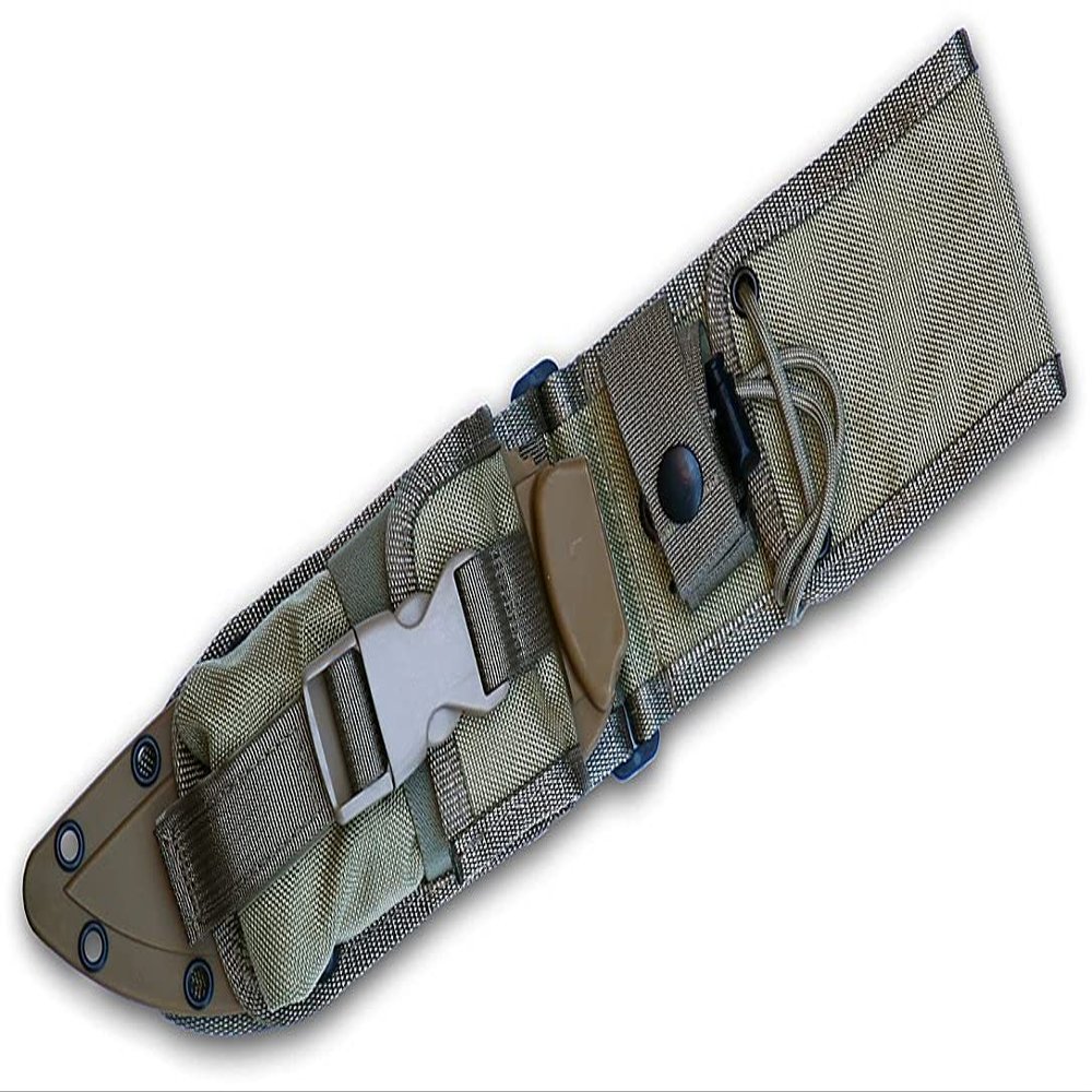 ESEE Khaki Molded Sheath, Khaki MOLLE Back, Khaki Pouch