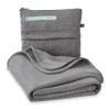 SAGEFINDS Airplane Travel Blanket | Compact Throw Blanket for Camping and Hiking | Converts into a Pillow | Travel Gift | Soft Jersey Knit | Fits in Backpack | Attaches to Luggage | Travel Essential view 1