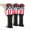 A99Golf headcovers for Driver #1 Fairway Woods #3#5 Headcovers Pom Pom Knit view 1