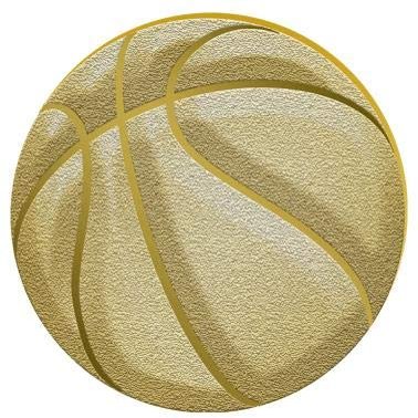 Crown Awards 1" x 1" Basketball Pins, Perfect Basketball Chenille Gold Lapel Pins to Reward Everyone On The Team 50 Pack Prime
