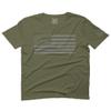 0176. Gray America USA American United States Vintage Flag Patriotic Style for Men T Shirt (Olive Green, 2X-Large) view 1