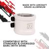 ROOT INDUSTRIES Lithium Double Clamp - Pro Trick Stunt Scooter Clamp - Compatible with Freestyle Bars Standard/Oversized - Variety of Colors - 2 Bolt 6mm Compression for Kick Push Scooter (White) view 2
