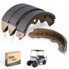 10L0L Golf Cart Brake Shoes for Yamaha G1 G2 G8 G9, Club Car DS 1995-up, Club Car Precedent 2004 up and EZGO 1986.5-1996, OEM 1018232-01, 27249G01, 17-25340-00 (2 Long, 2 Short) view 1