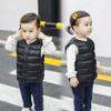 Moonker-Baby Tops Toddler Boys Girls Winter Warm Waistcoat Coats Jacket for 1-5 Years Old Child Solid Striped Vest Outwear Clothes (4-5 Years Old, Black) view 4