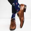 Real Sic Fun Socks for Men and Women - Cozy Cotton Dress Socks with Colorful Designs - Cool, Casual, Trippy Patterned (Skull & Flowers) view 2