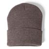 COUVER Unisex Knit Cuff 12 inch Beanie, Heather Brown, 1 Piece view 1